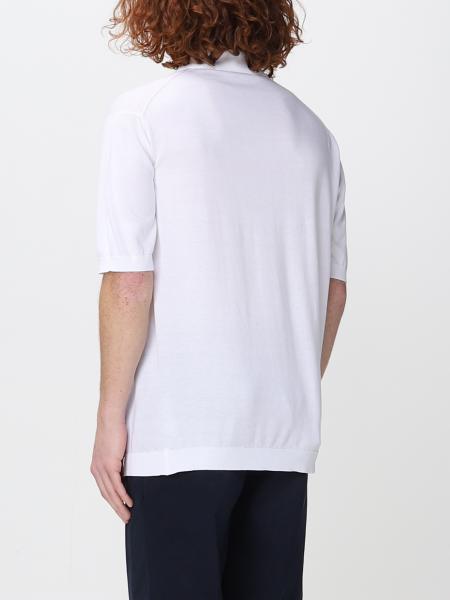 JOHN SMEDLEY: polo shirt for man - White | John Smedley polo shirt ...