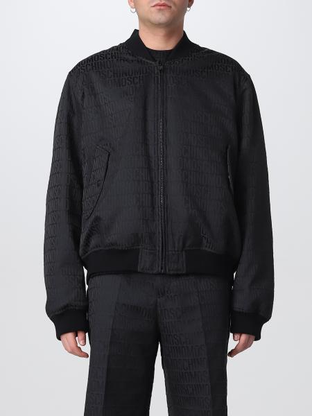 Bomber uomo: Bomber Moschino Couture in nylon stampato