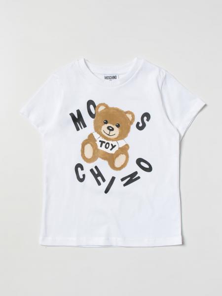 T-shirt Moschino: T-shirt Moschino Kid con stampa Teddy lettering