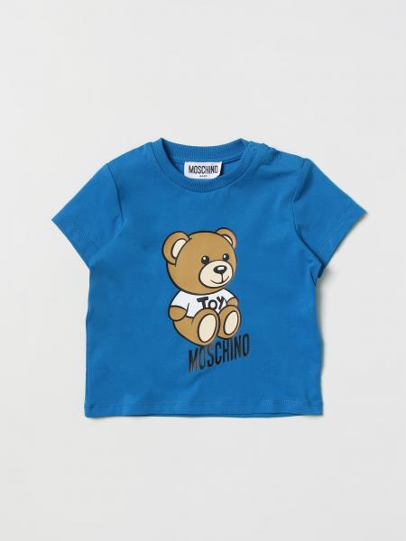 MOSCHINO BABY: t-shirt for baby - Blue | Moschino Baby t-shirt ...