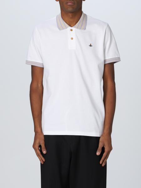VIVIENNE WESTWOOD: polo shirt for man - White | Vivienne Westwood polo ...