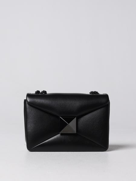 Valentino Garavani Outlet: One Stud Mini bag in quilted nappa leather -  Black