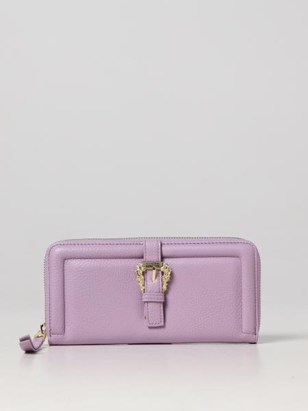 Versace Jeans Couture Outlet: wallet in synthetic leather - Lilac ...