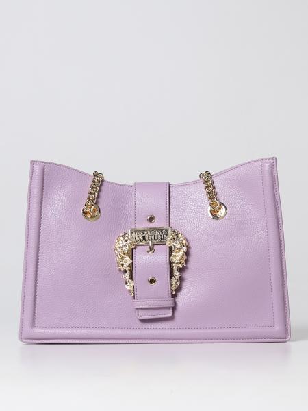 VERSACE JEANS COUTURE: tote bags for woman - Lilac | Versace Jeans ...