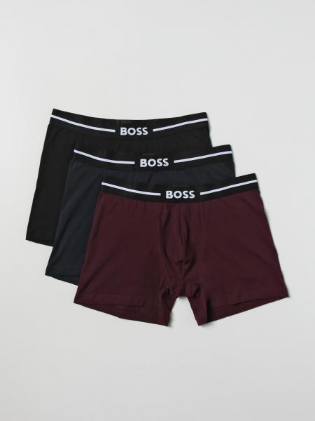 Set 3 boxer Boss in cotone stretch