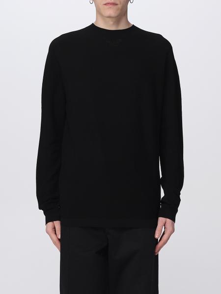 GIORGIO ARMANI: sweater for man - Black | Giorgio Armani sweater ...