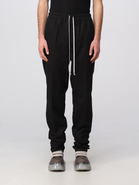 Black Tyrone Leather Pants by Rick Owens on Sale