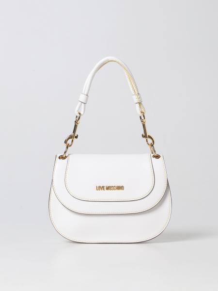 LOVE MOSCHINO: handbag for woman - White | Love Moschino handbag ...