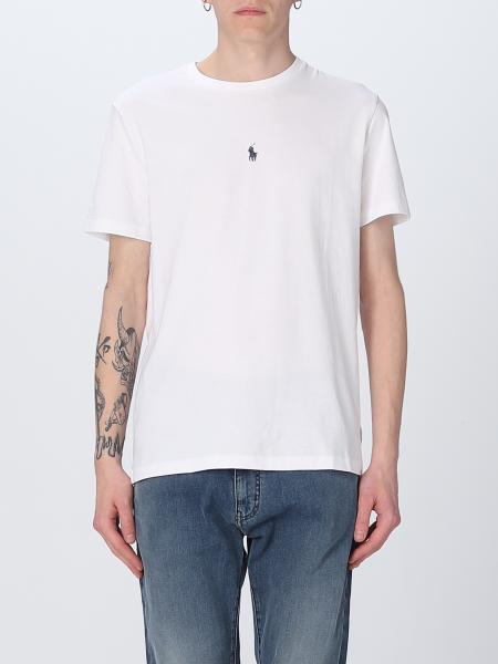 POLO RALPH LAUREN: t-shirt for man - White | Polo Ralph Lauren t-shirt ...