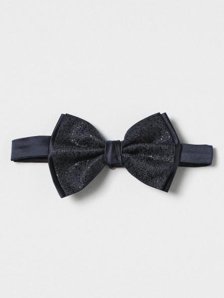 Emporio Armani bow tie in silk and lame