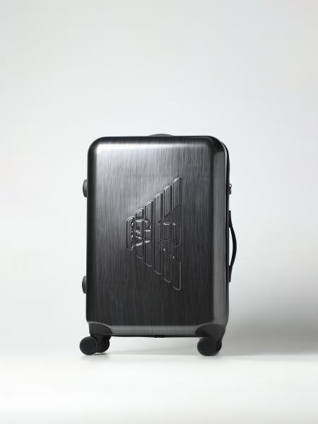 Trolley Emporio Armani in ABS con logo embossed