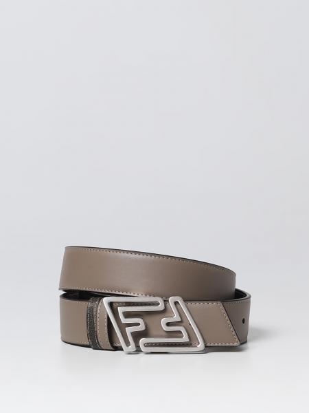 Faster Fendi belt in leather and coated cotton
