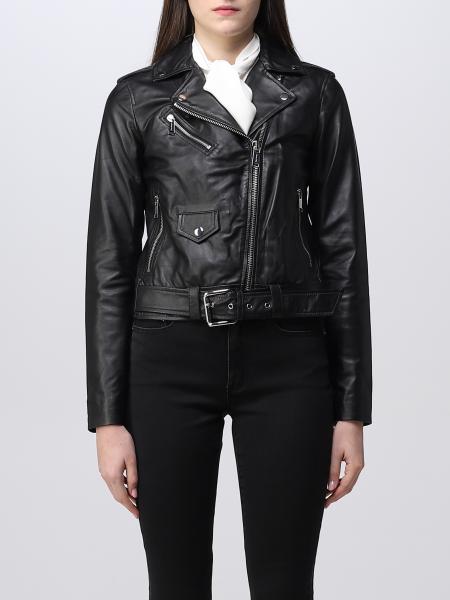 MICHAEL KORS: jacket for woman - Black | Michael Kors jacket MB92HYG8RK ...