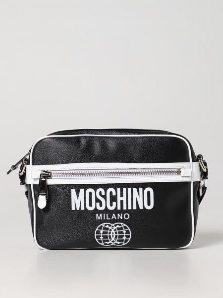 Borsa Double Smiley World Moschino Couture in pelle