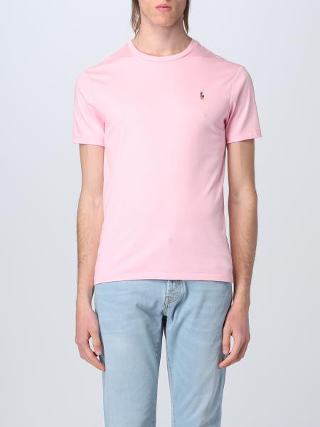POLO RALPH LAUREN：Tシャツ メンズ - ピンク | GIGLIO.COMオンラインのPolo Ralph Lauren Tシャツ  710740727