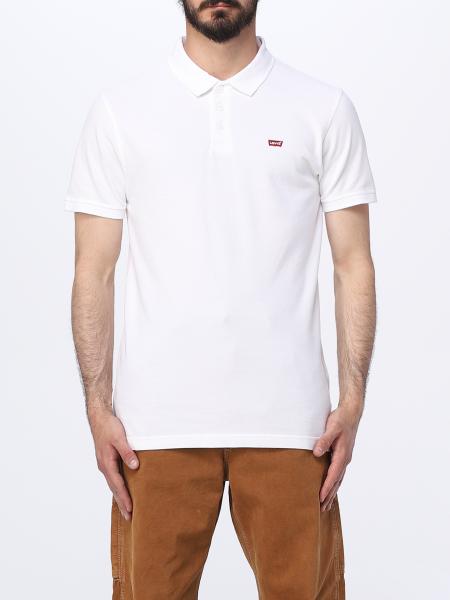 LEVI'S: polo shirt for man - White | Levi's polo shirt 358830003 online ...