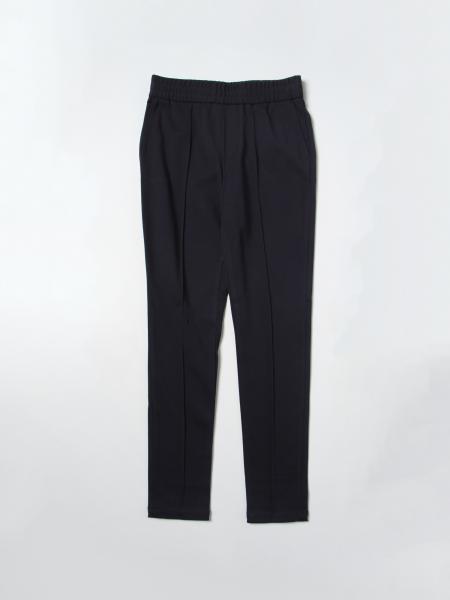 EMPORIO ARMANI KIDS: pants for boys - Blue | Emporio Armani Kids pants ...