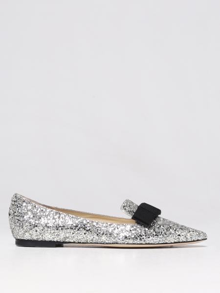 JIMMY CHOO: ballet flats for woman - Gold | Jimmy Choo ballet flats ...