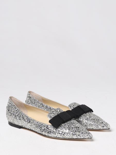 JIMMY CHOO: ballet flats for woman - Gold | Jimmy Choo ballet flats ...