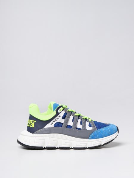 Sneakers Trigreca Versace Young in pelle e mesh