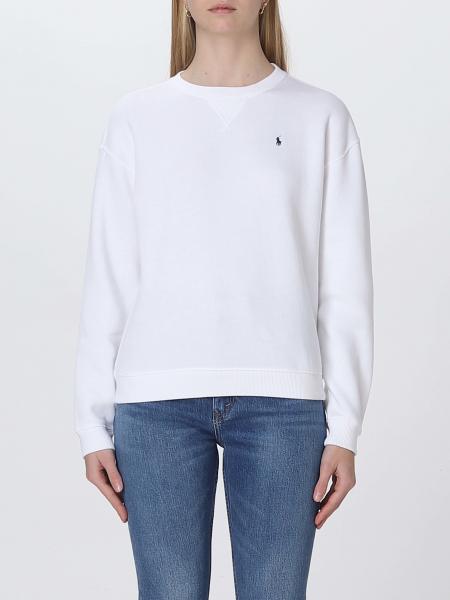 POLO RALPH LAUREN: sweatshirt for woman - White | Polo Ralph Lauren ...