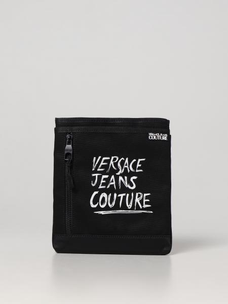 Tracolla Versace Jeans Couture: Borsa Versace Jeans Couture in canvas con logo stampato