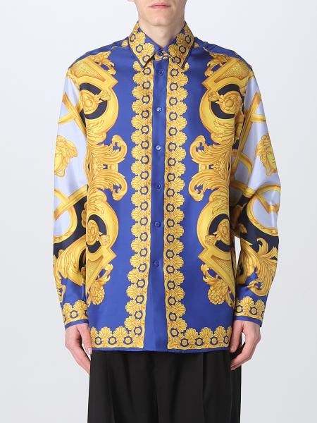 VERSACE: 660 shirt in silk - Multicolor | Versace shirt 10039411A05710 ...