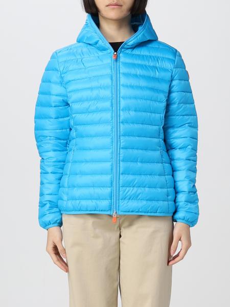SAVE THE DUCK: jacket for woman - Blue | Save The Duck jacket ...