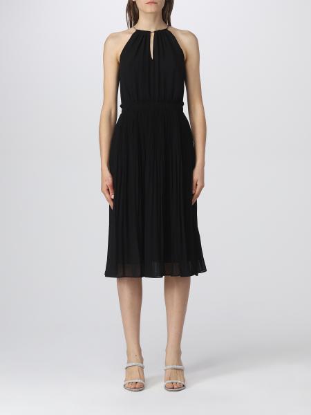 MICHAEL KORS: Michael dress in georgette - Black | Michael Kors dress ...