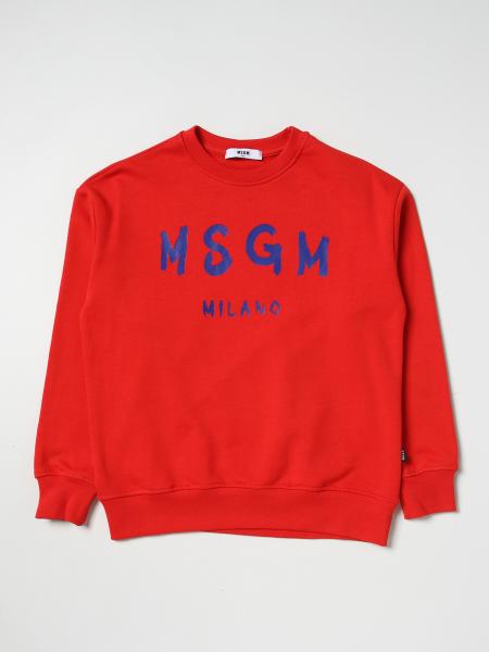 Msgm Kids' Sweatshirt With Monogram In Multicolor