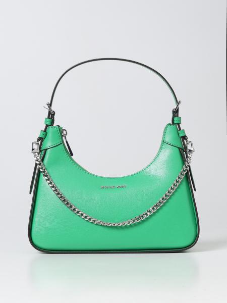 MICHAEL KORS: shoulder bag for woman - Green | Michael Kors shoulder ...