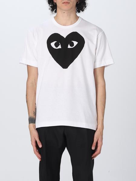T-shirt Comme Des Garcons Play con stampa grafica