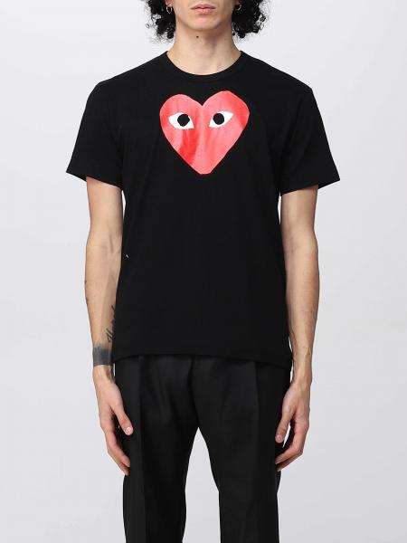 T-shirt Comme Des Garcons Play con stampa grafica