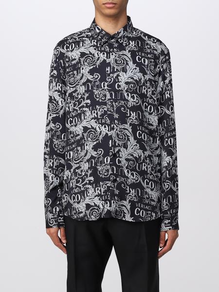 VERSACE JEANS COUTURE: shirt for man - Black | Versace Jeans Couture ...