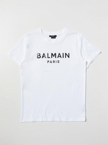 Balmain Kids Outlet: t-shirt for boys - White | Balmain Kids t-shirt ...