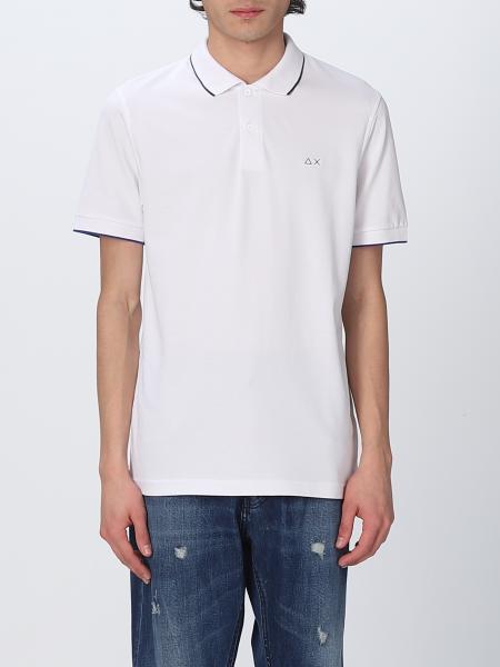 Sun 68 Outlet: polo shirt for man - White | Sun 68 polo shirt A33111 ...