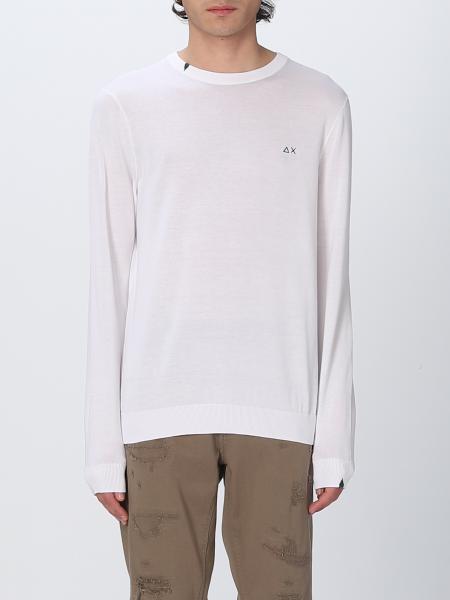 SUN 68: sweater for man - White | Sun 68 sweater K33101 online on