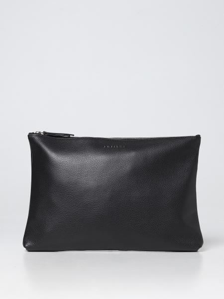 Clutch Orciani in pelle a grana
