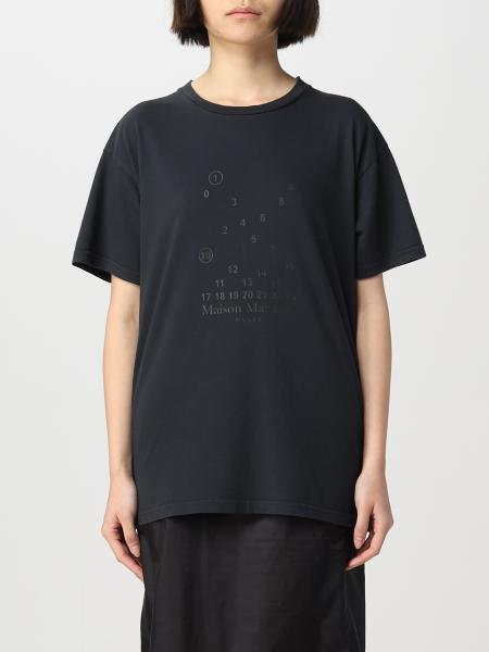 Maison Margiela MM0 t-shirt oversize stampata donna - Glamood Outlet