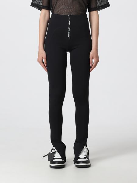OFF-WHITE: pants for woman - Black | Off-White pants OWVG063S23JER001 ...