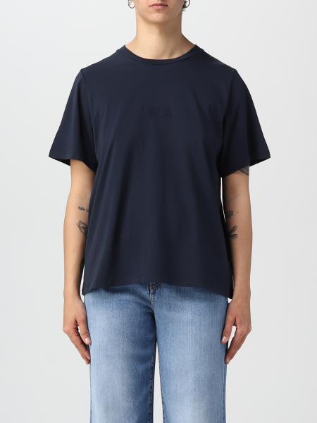 WOOLRICH: t-shirt for woman - Blue | Woolrich t-shirt ...
