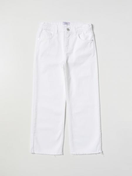 PINKO KIDS: pants for girls - White | Pinko Kids pants 033513 online on ...