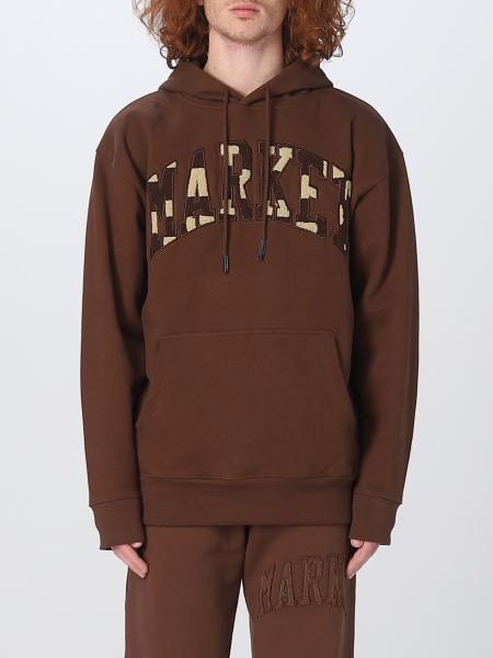 Market uomo: Felpa Market con logo ricamato a contrasto