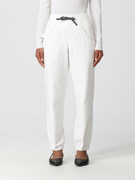 BRUNELLO CUCINELLI: pants for woman - White | Brunello Cucinelli pants ...