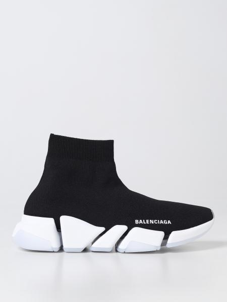 Balenciaga nere: Sneakers Speed 2.0 Balenciaga in maglia stretch