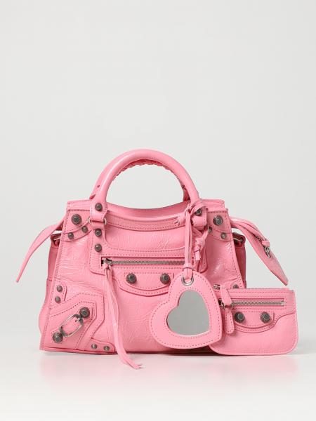 BALENCIAGA: Neo bag in leather - Pink | Balenciaga handbag 700940210B0 online at