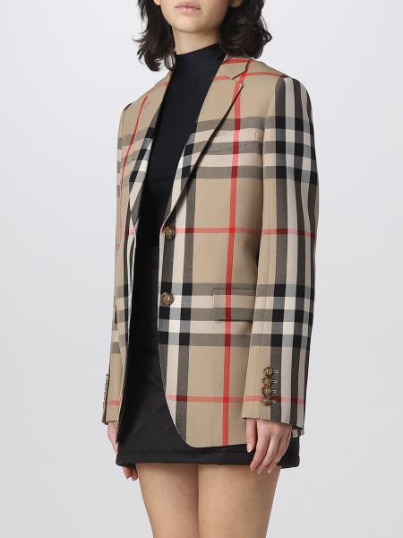 BURBERRY: jacket for woman - Beige | Burberry jacket 8063241 online on  