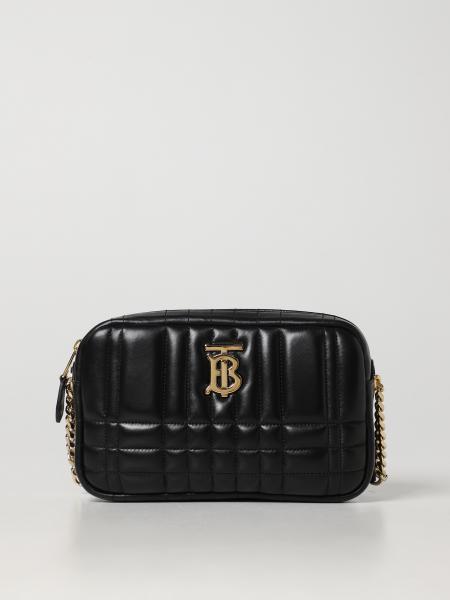 Burberry Lola Small Quilted Check Camera Crossbody Bag