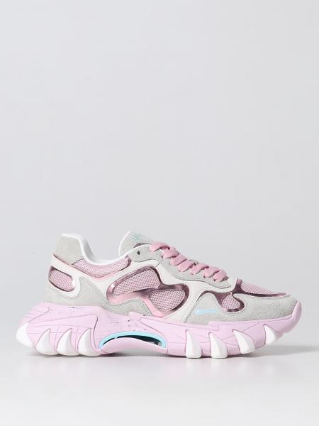 Sneakers B-East Balmain in mesh e pelle