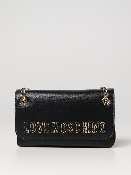 LOVE MOSCHINO: bag in synthetic leather - Black | Love Moschino ...